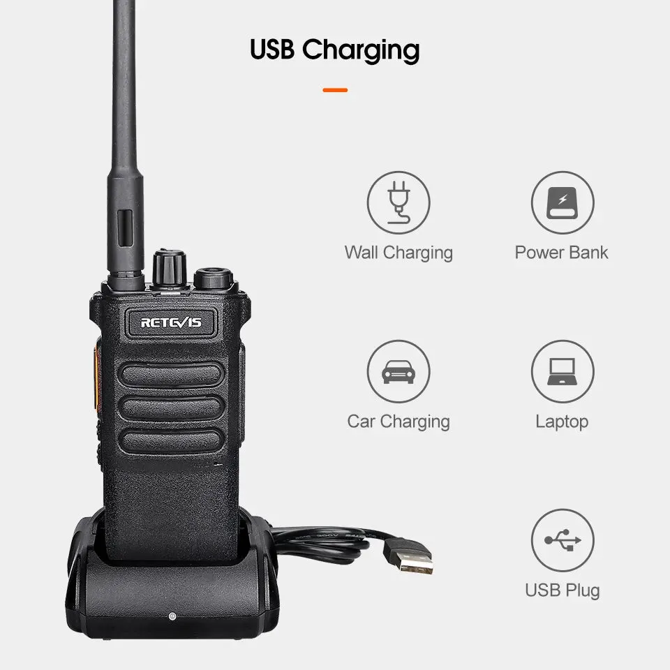 10W Retevis Walkie Talkie Long Range RT86 Walkie-talkie 1pc Two-way radio Powerful Portable Radio Communicator For Hunting