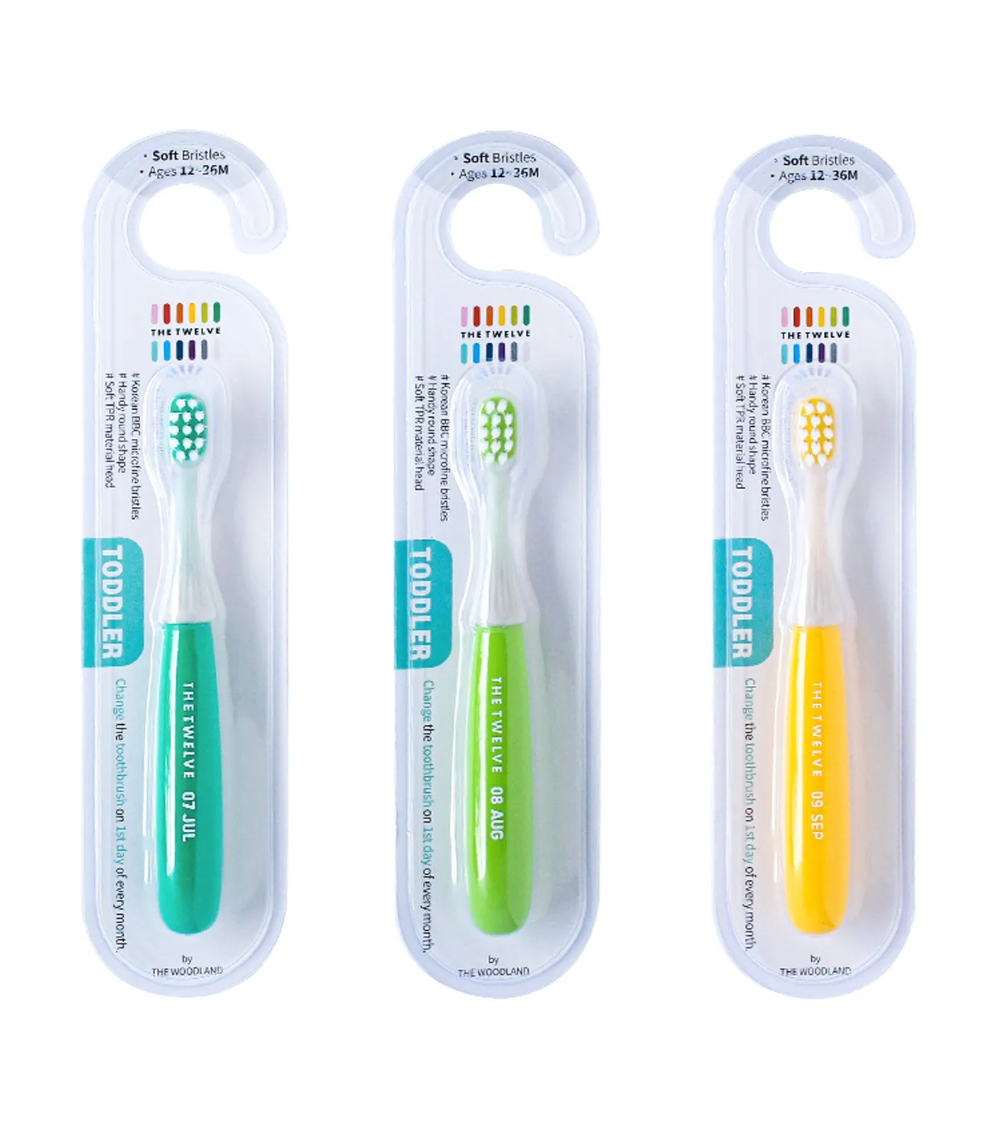 12-Piece Toddler Toothbrush Set - Vivid