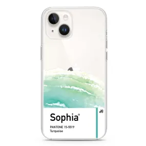 #15-5519 Turquoise I iPhone 14 Plus Ultra Clear Case