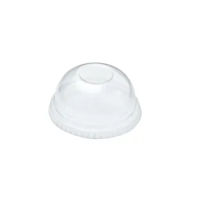 16oz/20oz Clear PET Domed Lids With Hole