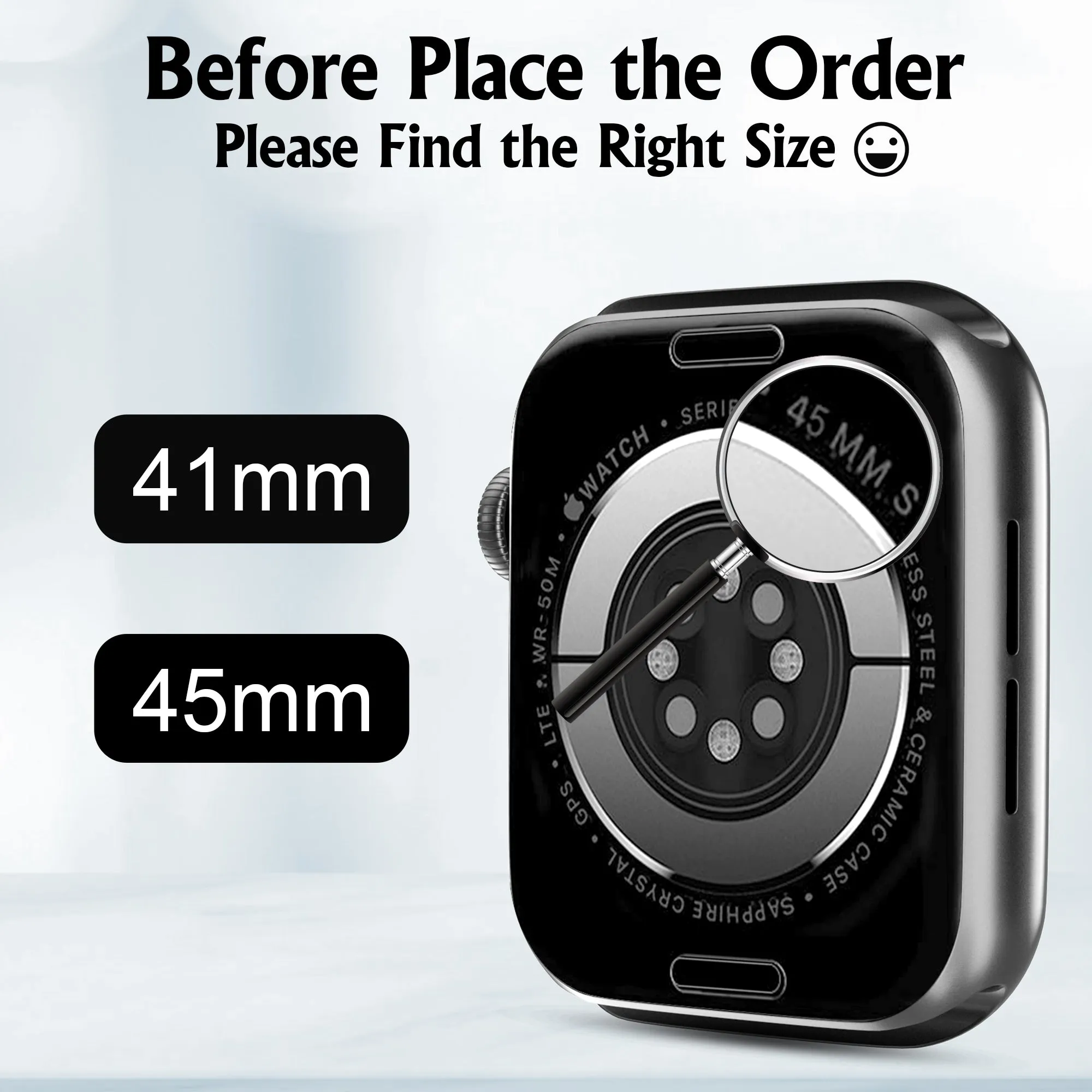 2 Pack Arae Hard PC Cases Tempered Glass Screen Protector for Apple Watch/iwatch Series 7 41mm Accessories Full Protective Coverage Defense Edge with High touch Sensitive Women Men