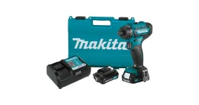 2020 Makita 12V max CXT® 1/4" Hex Screwdriverl Kit (FD10R1)