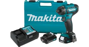 2021 Makita 12V max CXT® Lithium-Ion Cordless 1/4" Hex Screwdriver Kit (2.0Ah) (FD10R1)