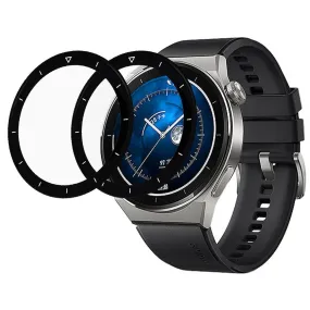 2Pcs Huawei Watch GT 3 Pro 46mm arc edge tempered glass screen protector