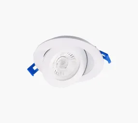 3.5" LED FLOATING GIMBAL - 6W - WHITE TRIM