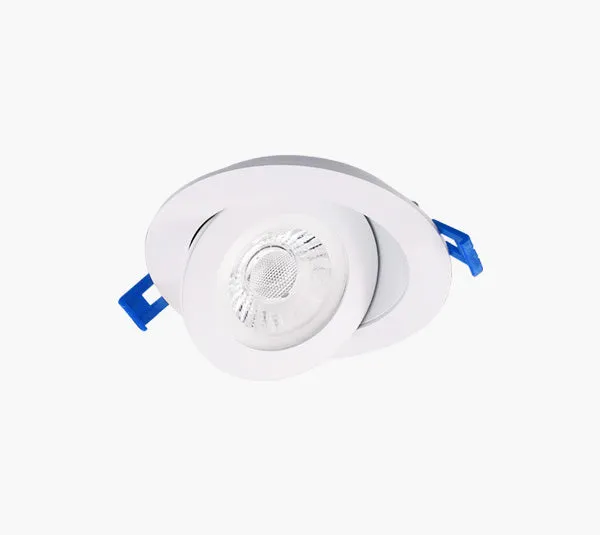 3.5" LED FLOATING GIMBAL - 6W - WHITE TRIM