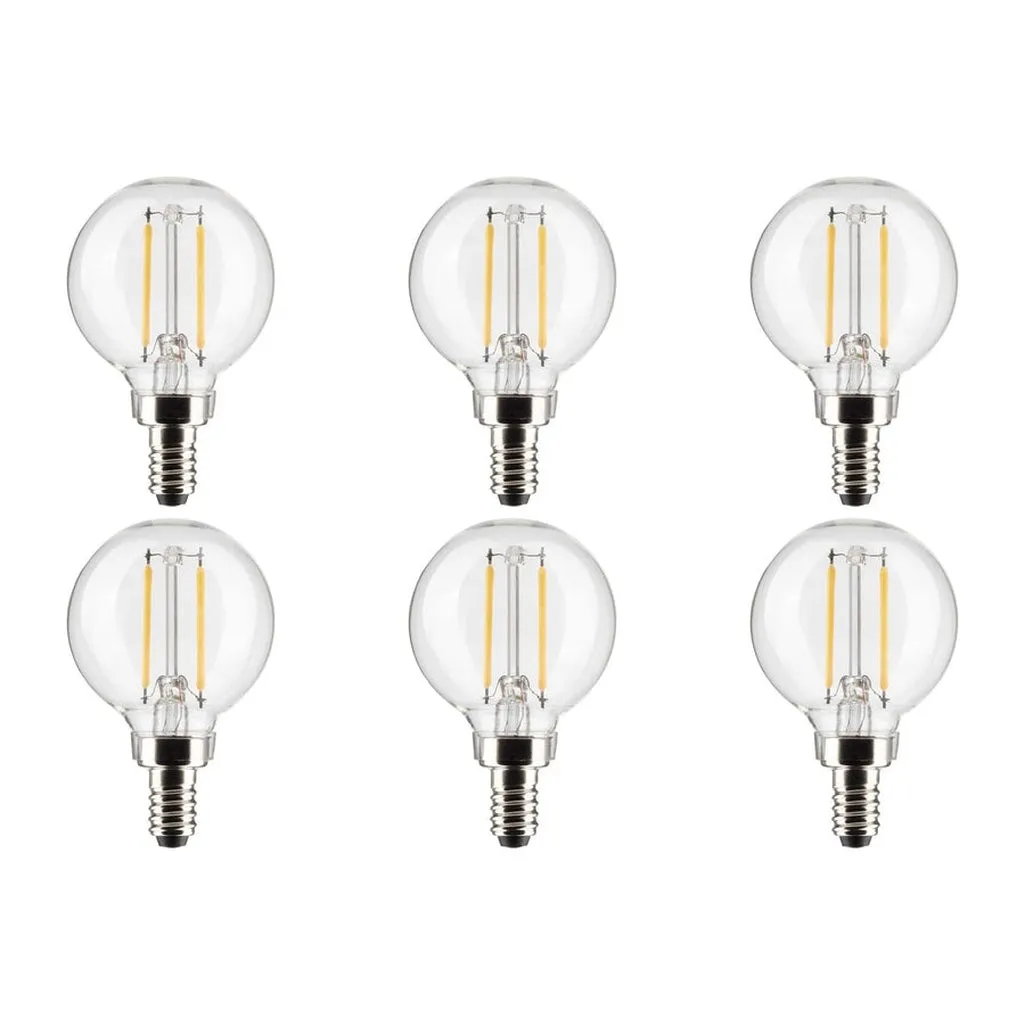 3W G16.5 LED - Clear - Candelabra base - 90 CRI - 4000K - 120V - 6-Pack