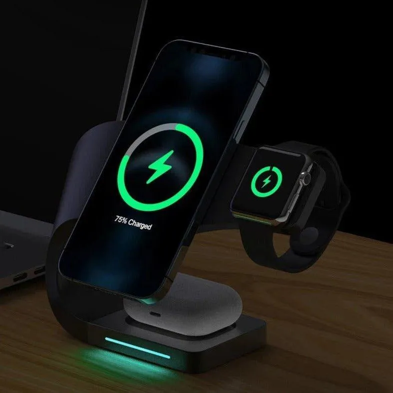 4 in 1 Magnetic Wireless Charger Stand For iPhone Apple Watch AirPods