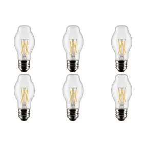 5W BT15 LED - Clear - Medium base - 90 CRI - 4000K - 120V  - 6-Pack