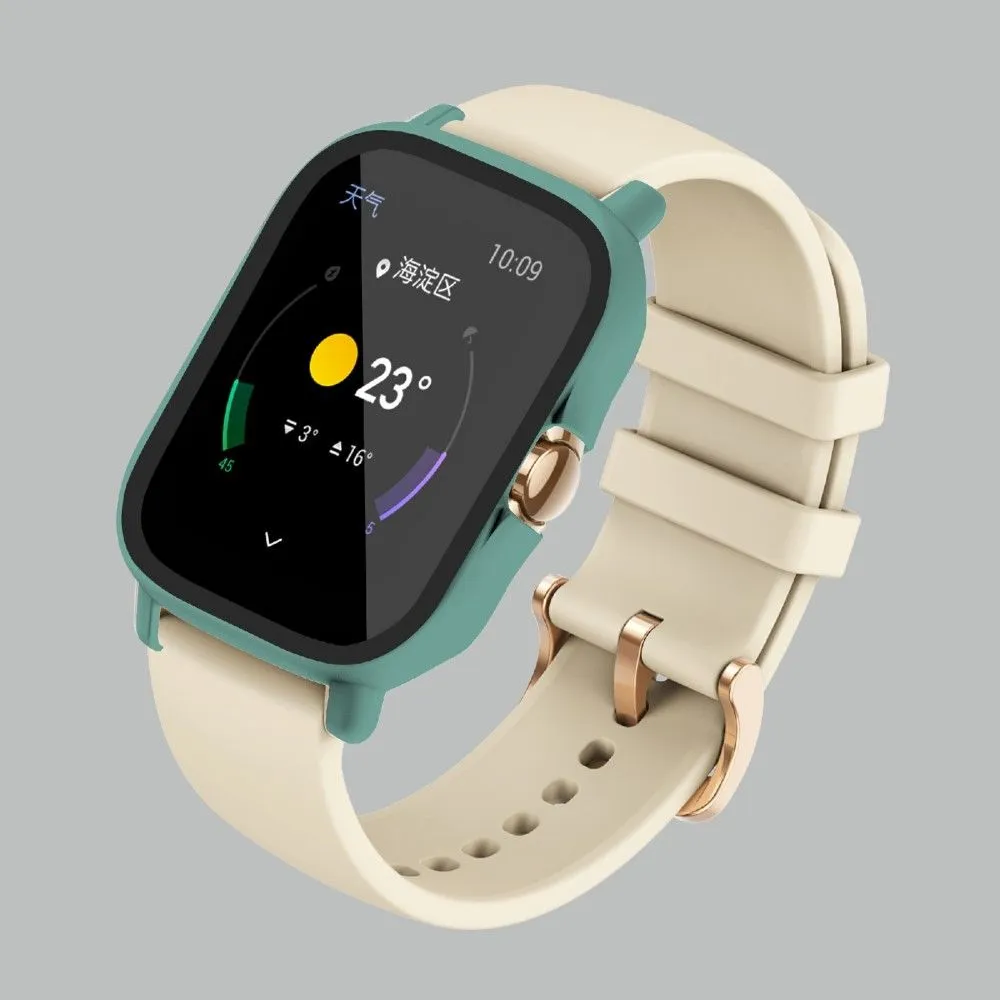 Amazfit GTS 2 protective cover   HD tempered glass - Green