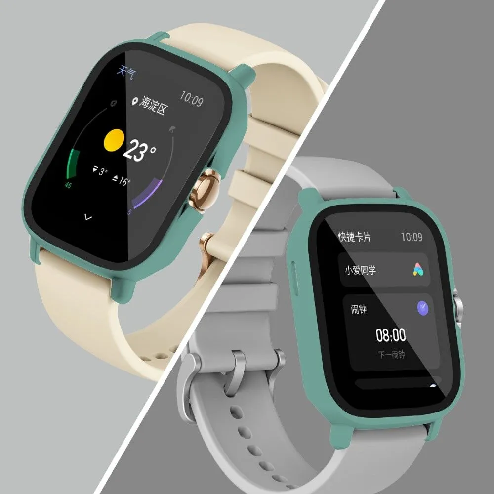 Amazfit GTS 2 protective cover   HD tempered glass - Green