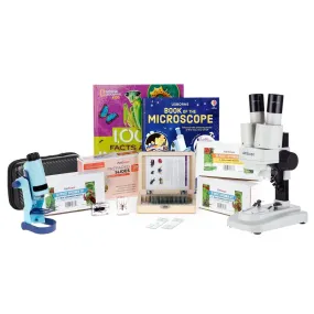 AmScope Kid's Genuine Insect Explorer Series Set featuring 60X-120X Portable LED Handheld Microscope, Ultimate Insect Exploration Set and more