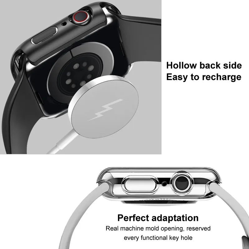 AMZER 2 in 1 PC Frame Case with Tempered Glass Film For Apple Watch Series 8 41mm