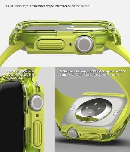 Apple Watch 10 42mm Fusion Bumper Case - Neon Green