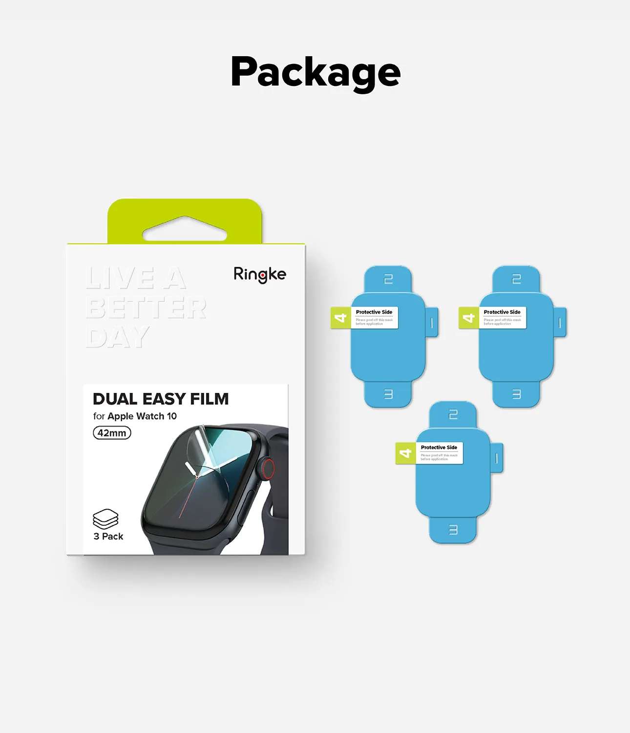 Apple Watch 10 (42mm) Screen Protector | Dual Easy Film