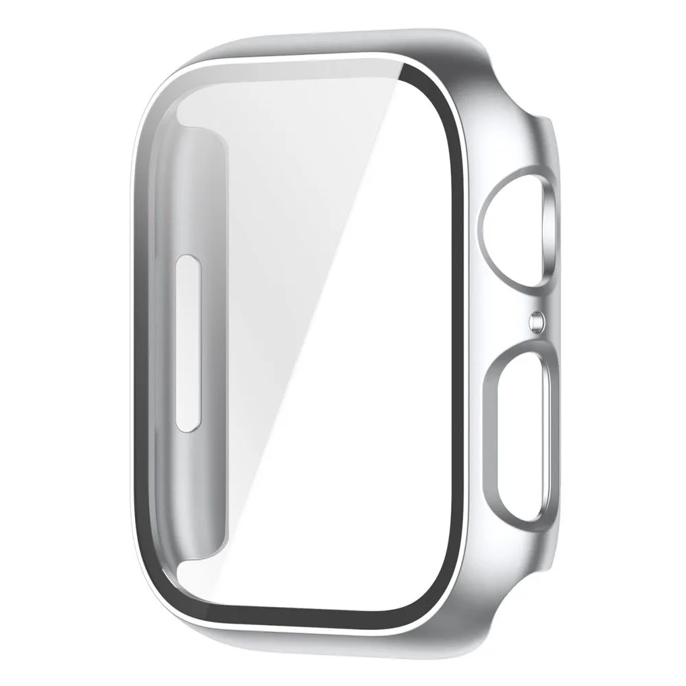 Apple Watch (41mm) 2-in-1 cover with tempered glass screen protector - Silver