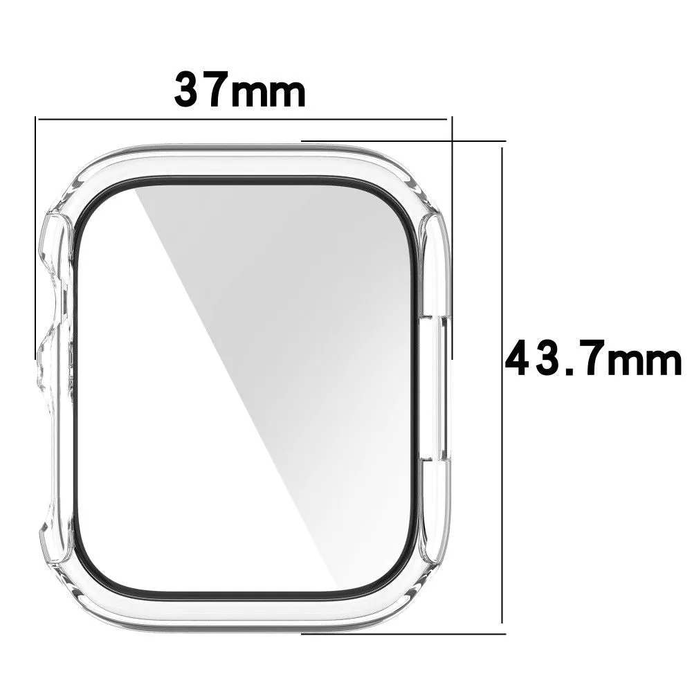 Apple Watch (41mm) 2-in-1 cover with tempered glass screen protector - Silver