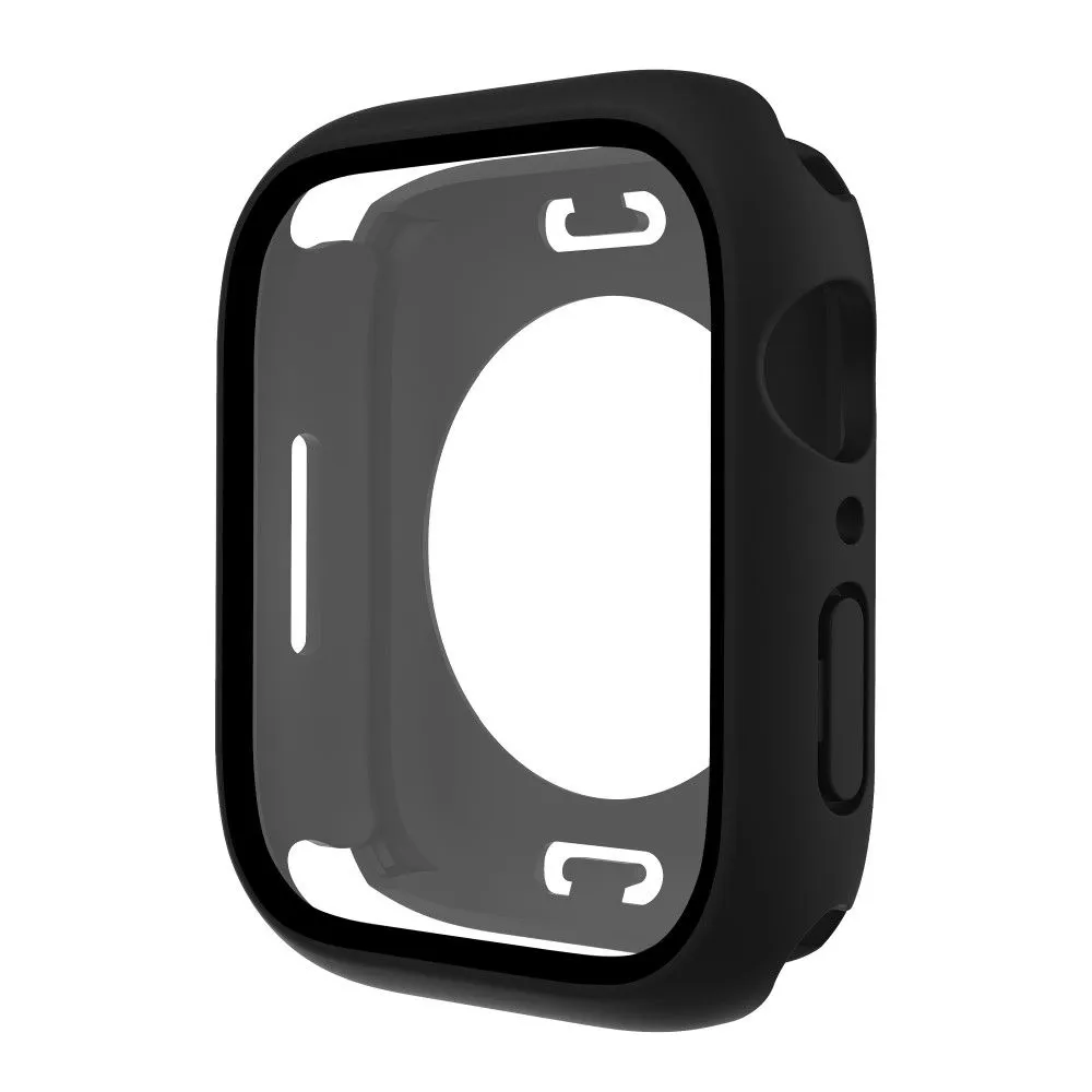 Apple Watch (41mm) elegant cover with built-in tempered glass - Black