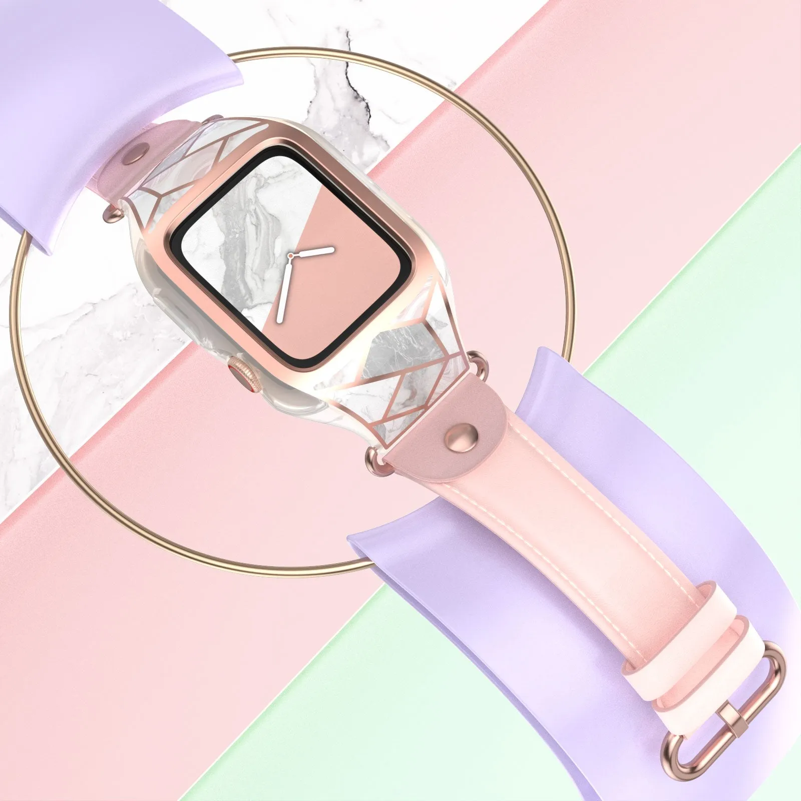 Apple Watch 42mm Cosmo Case - Marble Pink