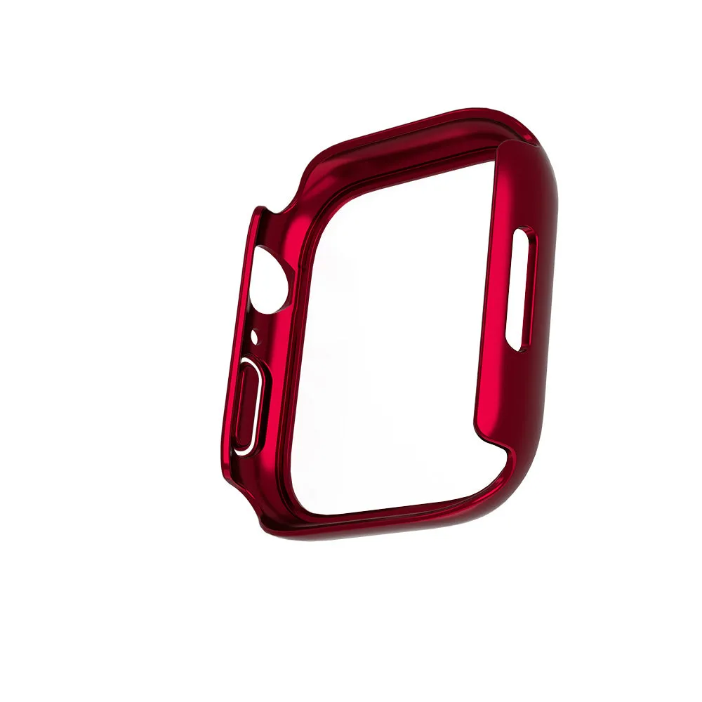 Apple Watch 7 Case with Glass Screen Protector 41mm - Red