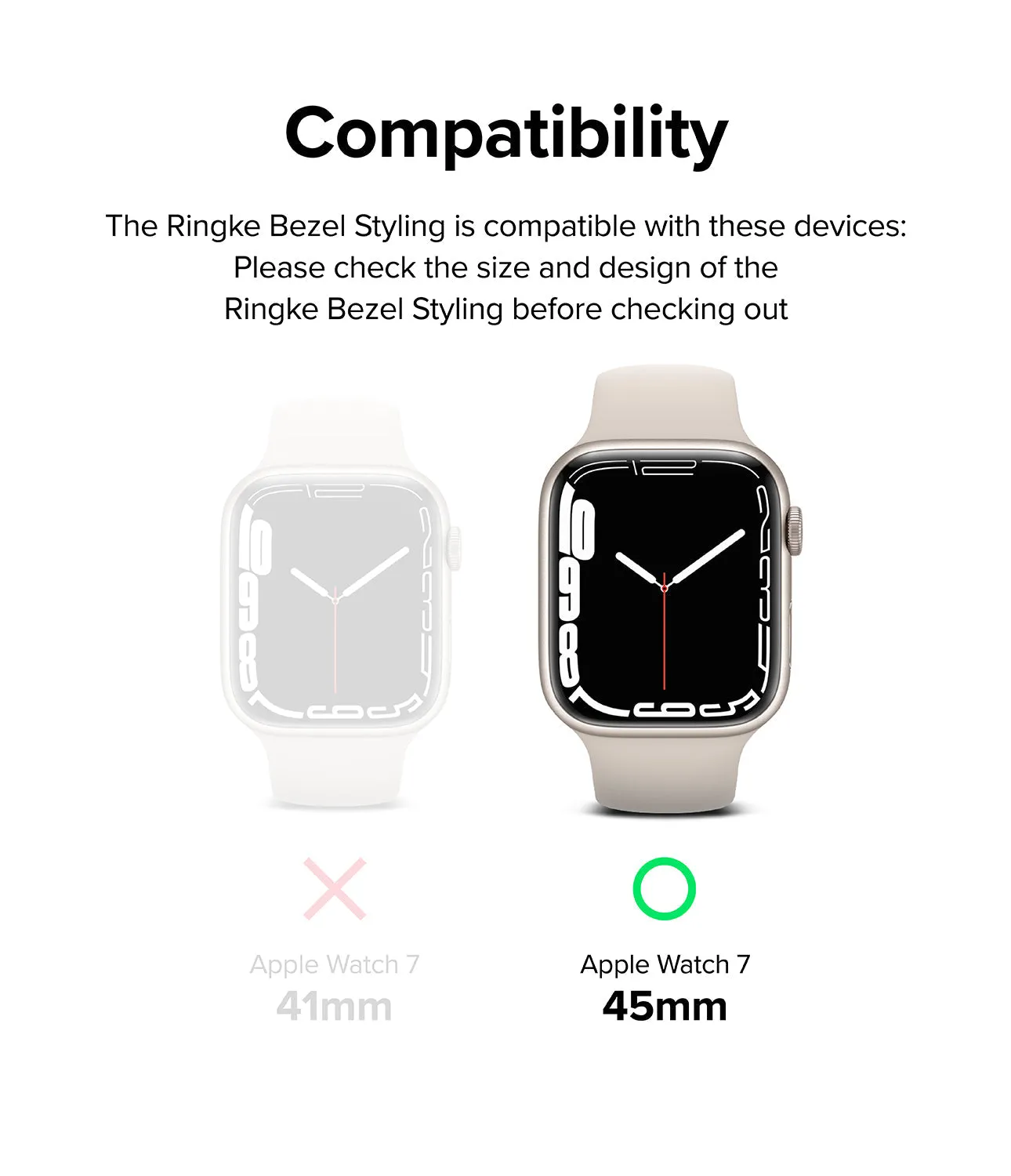 Apple Watch 8 / 7 45mm | Bezel Styling| Graphite (45-12)