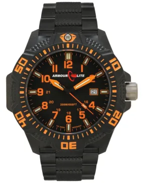 ArmourLite Caliber Series - Orange - PVD Bracelet - Tritium - Date - 200m