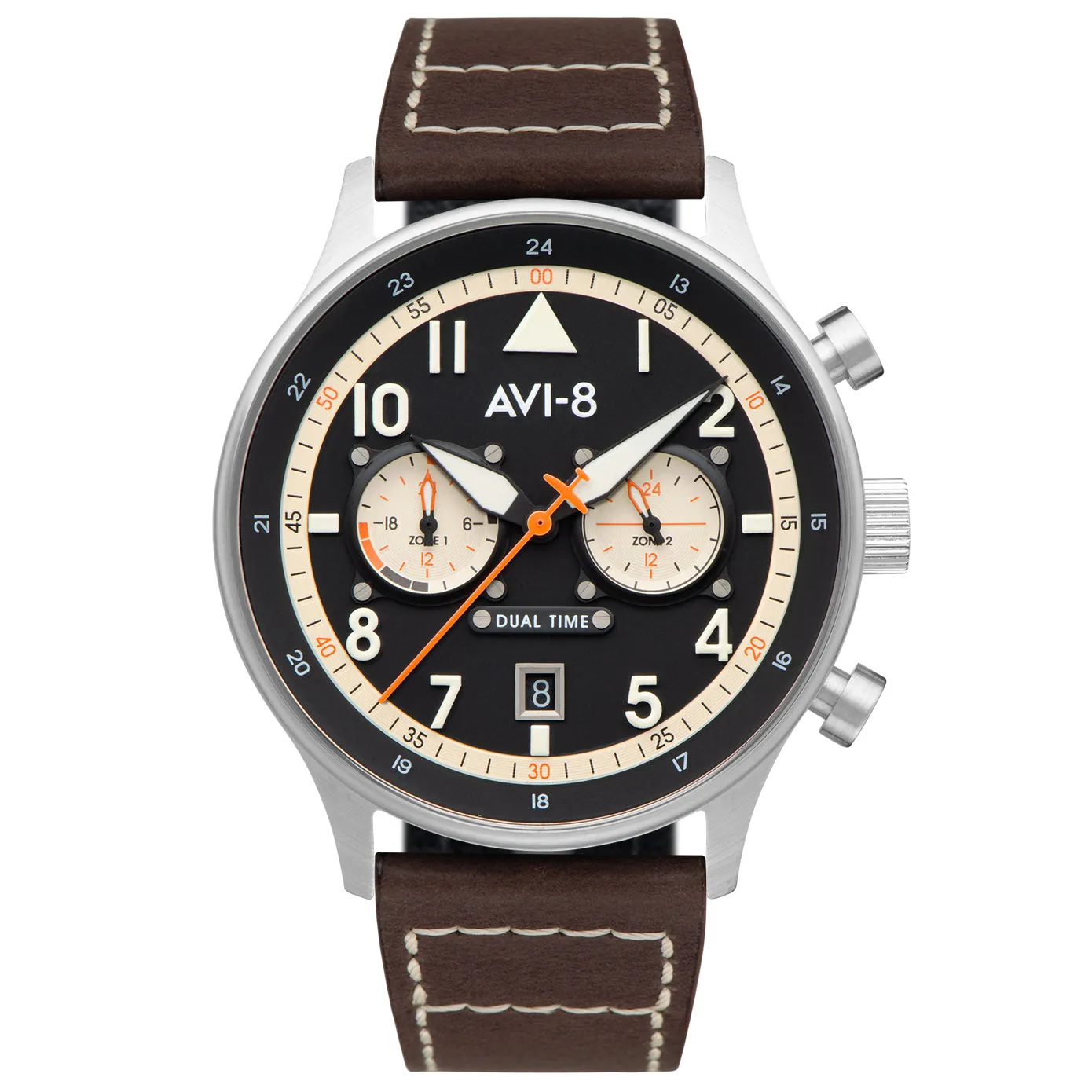 AVI-8 Carey Dual Time Manston Watch AV-4088-01