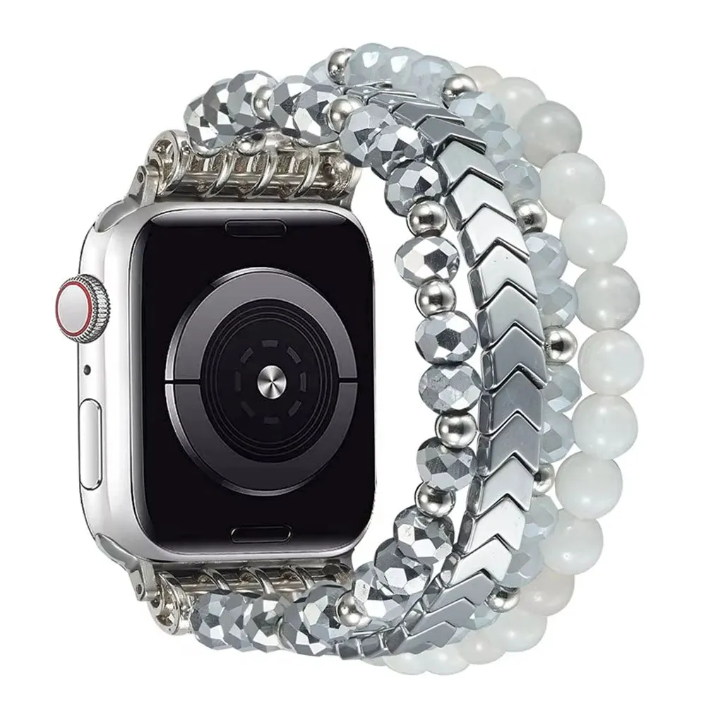 Beaded Steel Apple Watch Band for Women