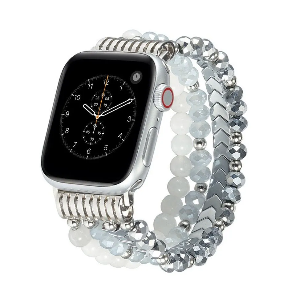 Beaded Steel Apple Watch Band for Women