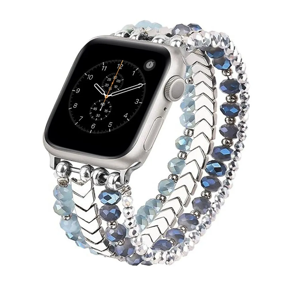 Beaded Steel Apple Watch Band for Women