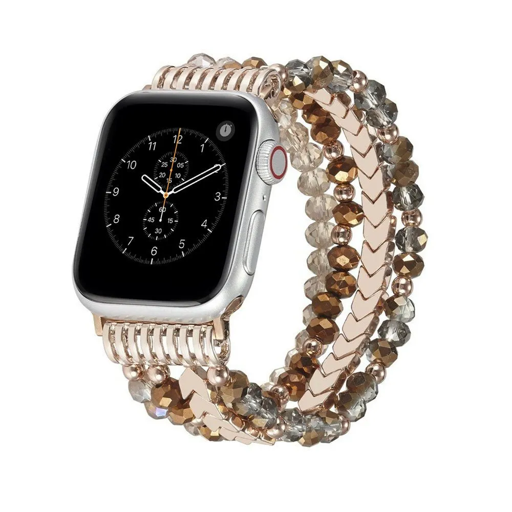 Beaded Steel Apple Watch Band for Women