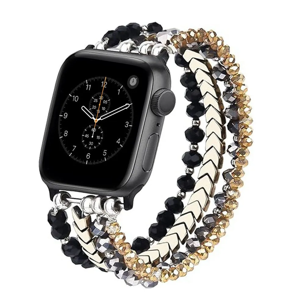 Beaded Steel Apple Watch Band for Women