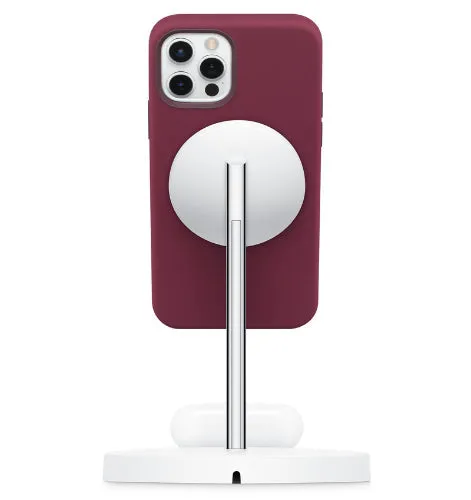 Belkin BOOST↑CHARGE™ PRO 2-in-1 Wireless Charging Stand with MagSafe Support - White - Brand New