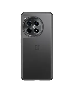 Black Frosted Clear Case Cover For OnePlus 12R