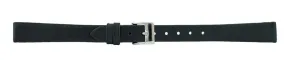 Black Smooth Leather Watch Band 12mm 105907