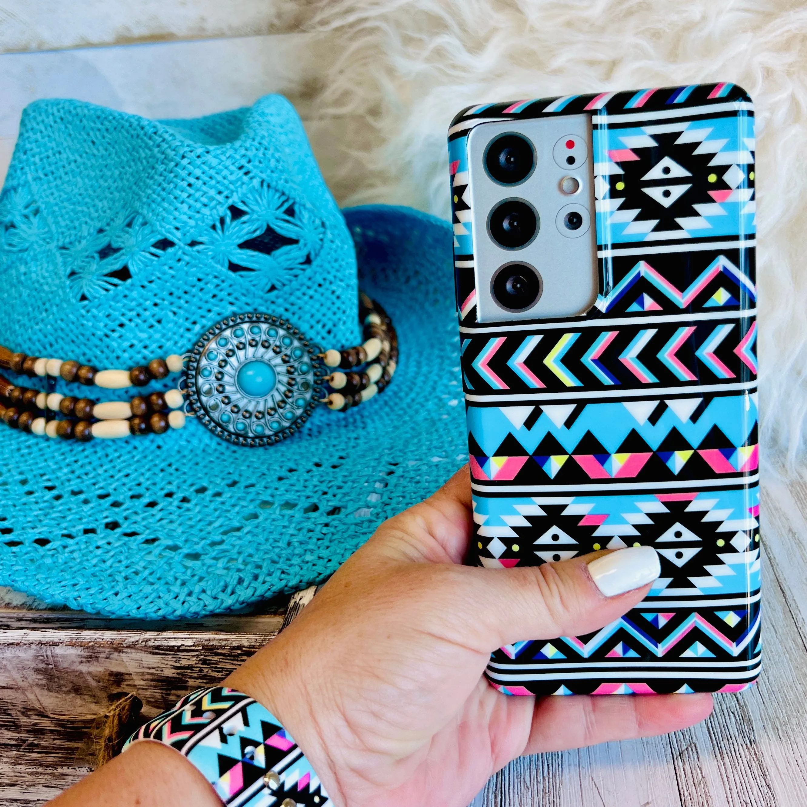 Boho-Chic Turquoise Case For Samsung Galaxy