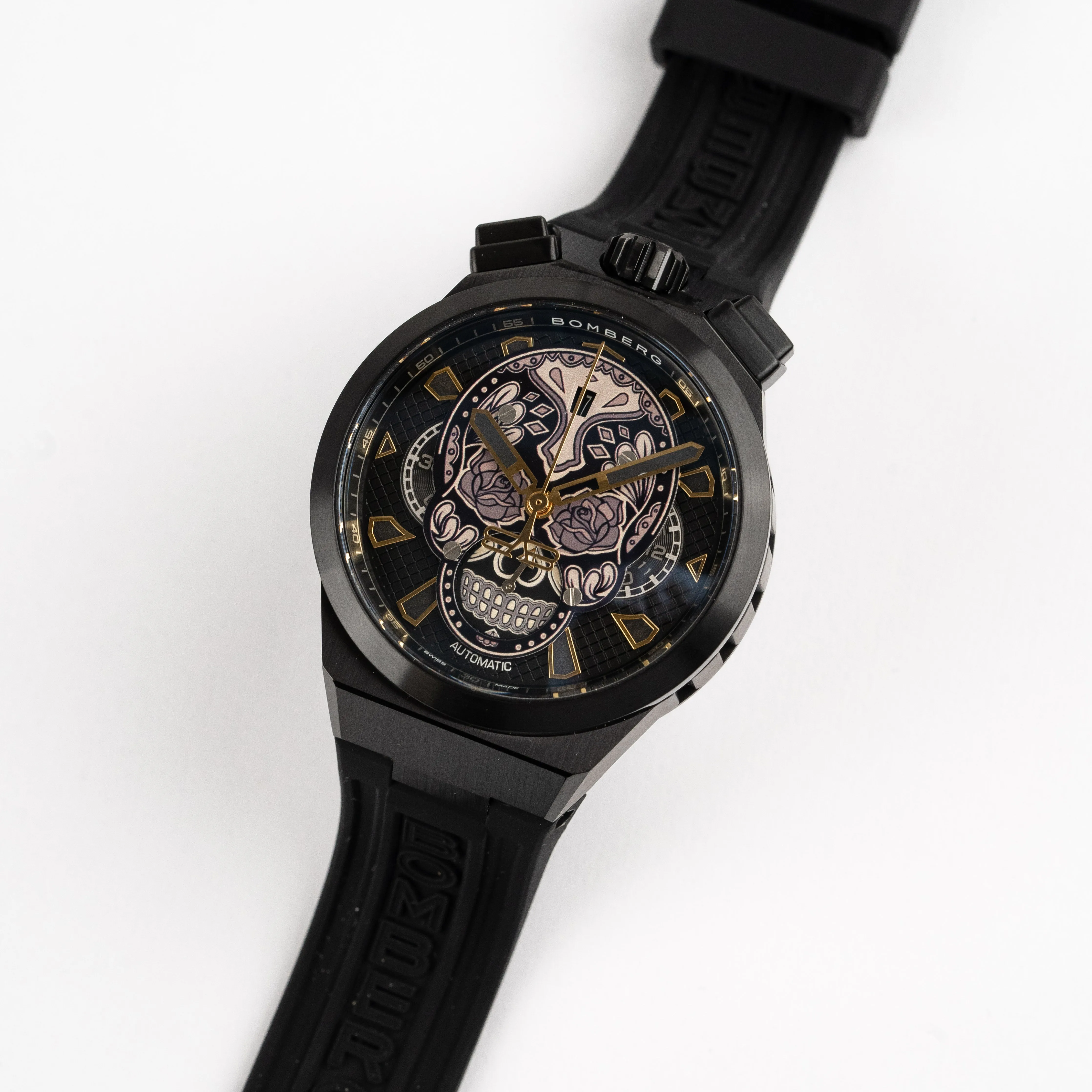 Bomberg Men's Bolt-68 Neo Calaveras Black Watch BF44CHAPBA.04-3.12