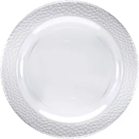 Bulk Clear Pebble Plastic Dessert Plates (120 per Case)