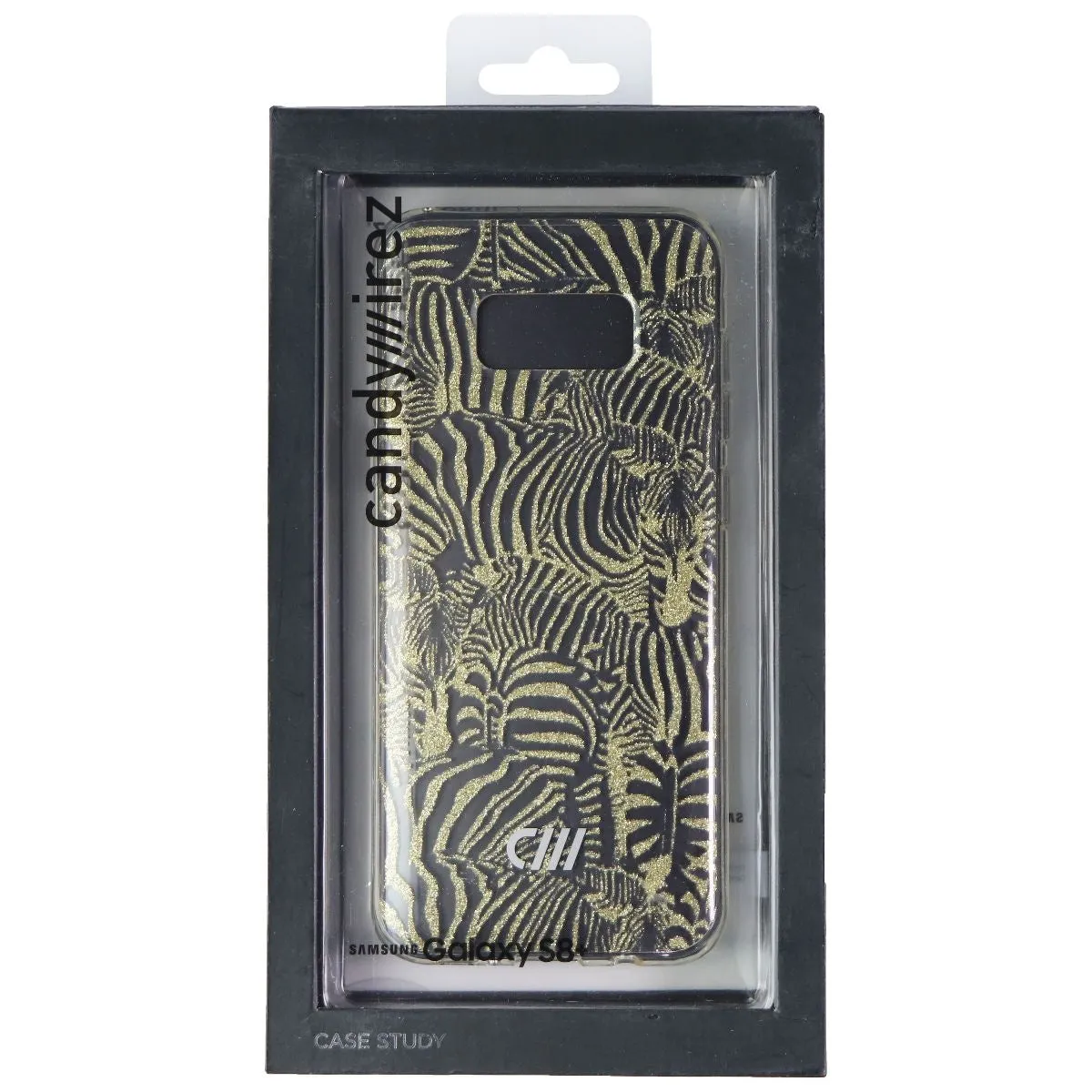 Candywirez Case Study Case for Samsung Galaxy (S8 ) - Gold Zebra Glitter