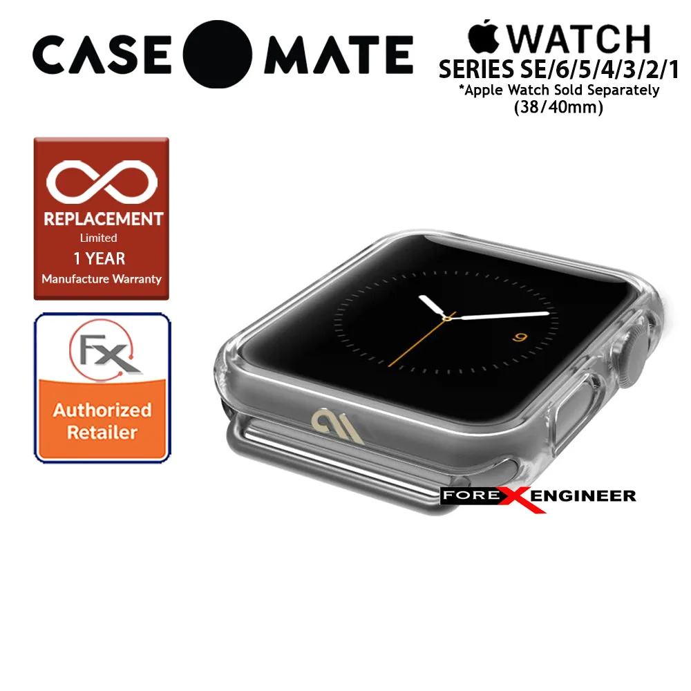 Case Mate Tough Clear Bumper for Apple Watch Series 1 to 6 - SE (38-40mm) - Clear (Barcode : 846127182584)