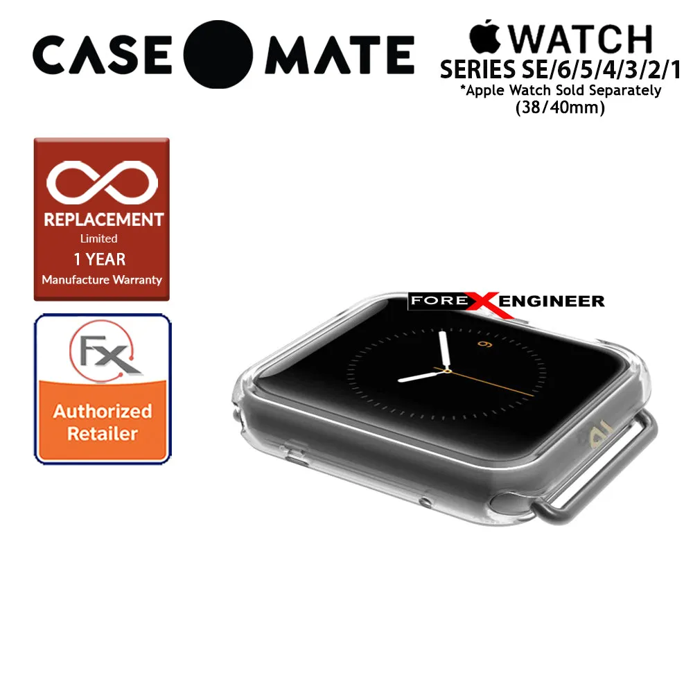 Case Mate Tough Clear Bumper for Apple Watch Series 1 to 6 - SE (38-40mm) - Clear (Barcode : 846127182584)