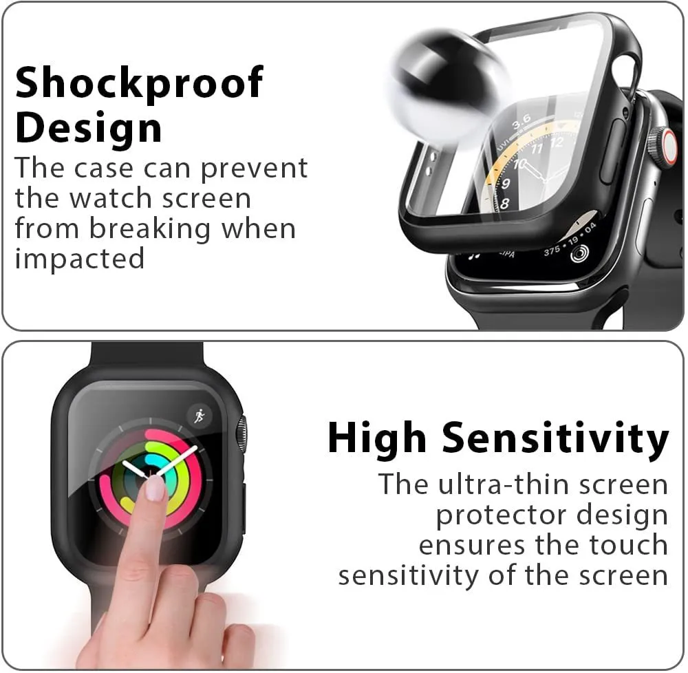 Case with Screen Protector for Apple Watch Series 8