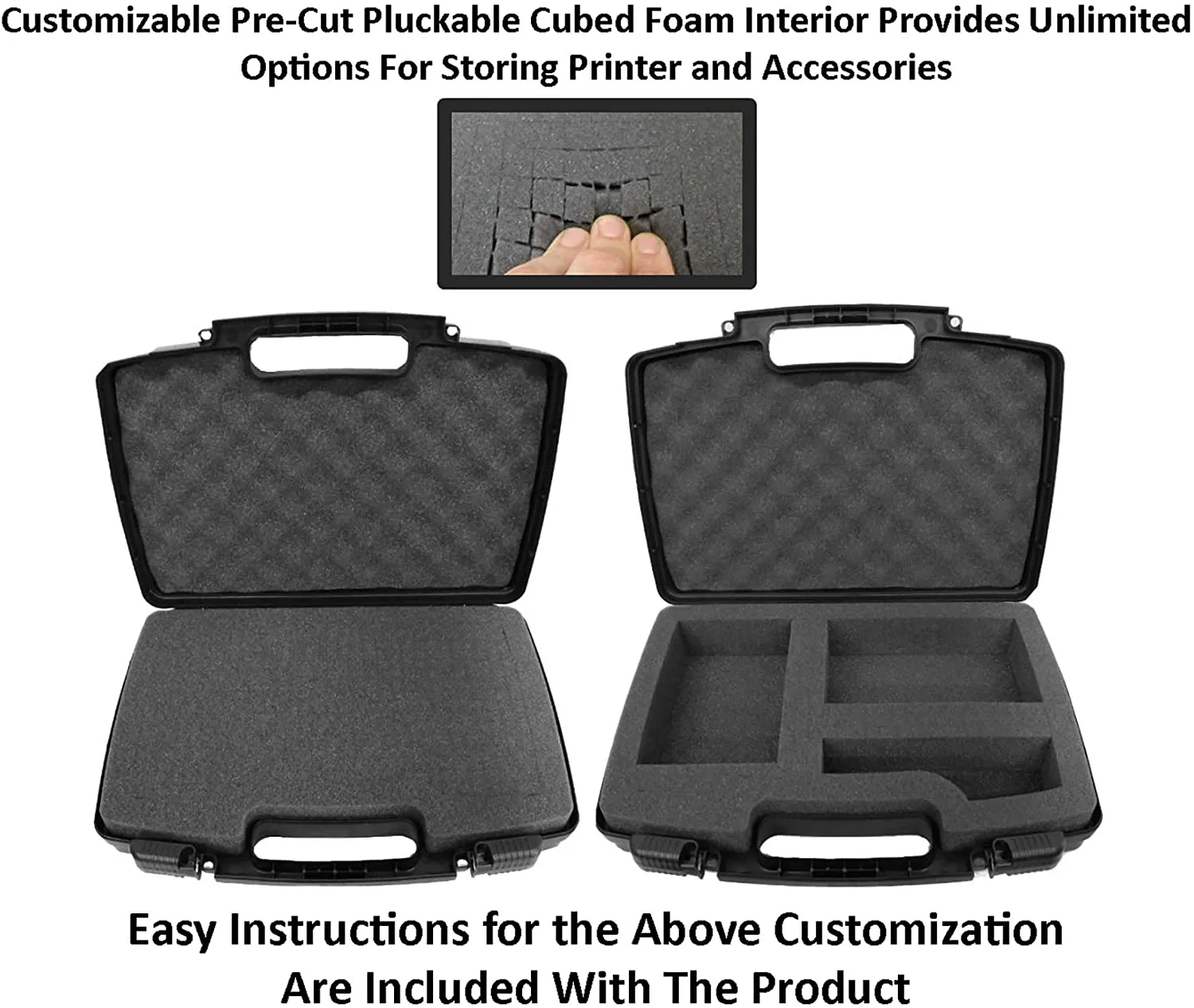 CASEMATIX Mini Drone and Accessory Travel Case Compatible with Parrot Airborne Night or Cargo MiniDrone with Hull Bumpers, Charger, Battery and More