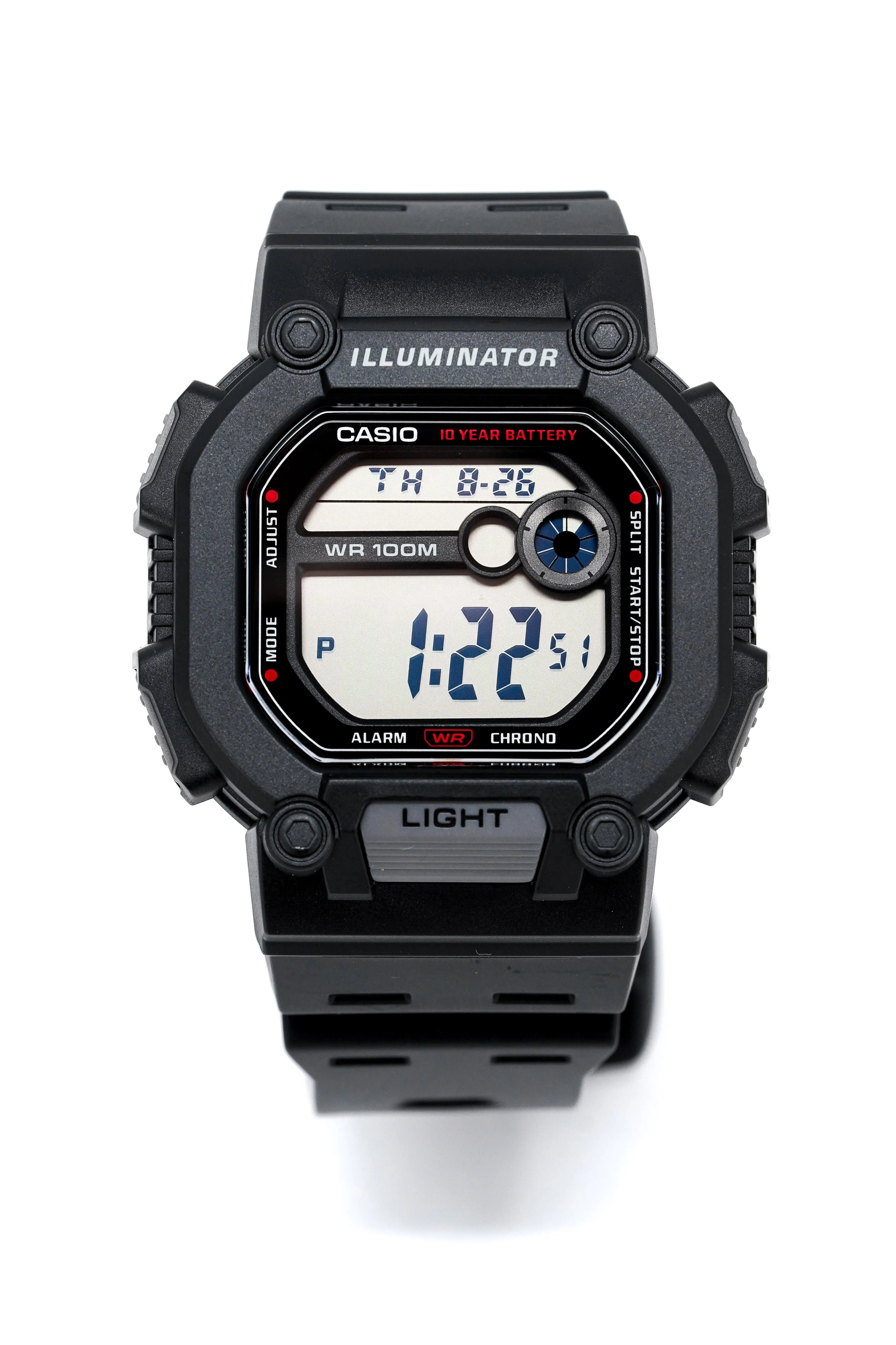 Casio Men's Watch Youth Chronograph Digital Black W-737H-1AVDF