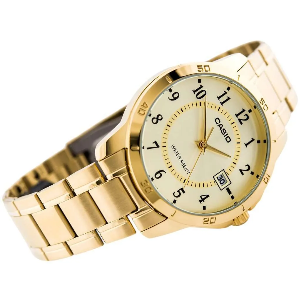 Casio MTP-V004G-9B Gold Stainless Watch for Men