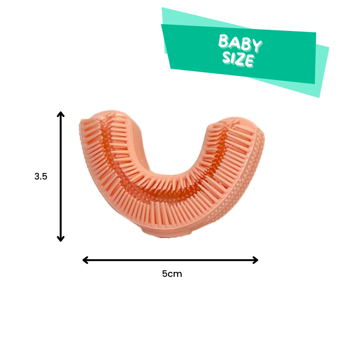 Cheeky Dinosaur U-Shaped Sensory Toothbrush with Replacement Head