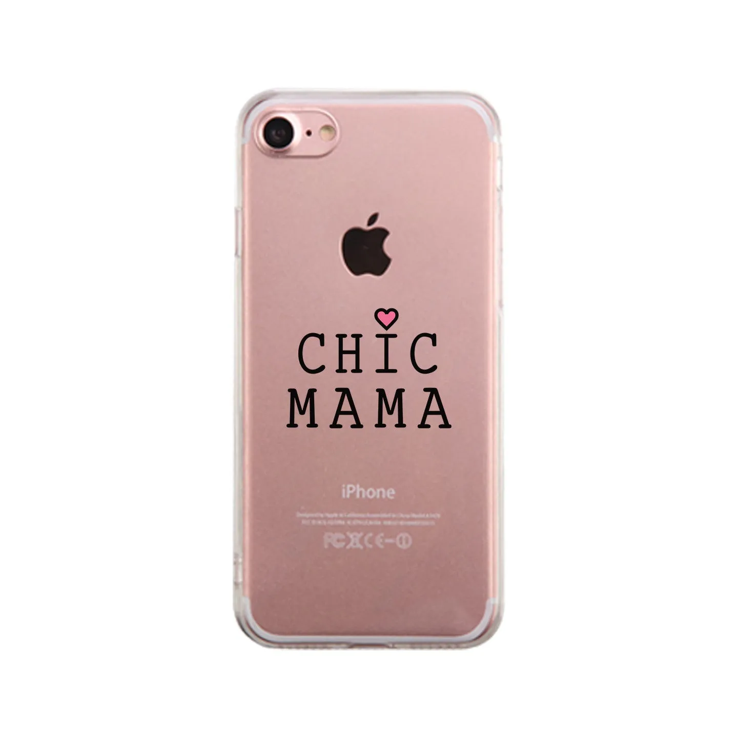 Chic Mama Clear Phone Case Lovely Design Gifts For Mothers Day