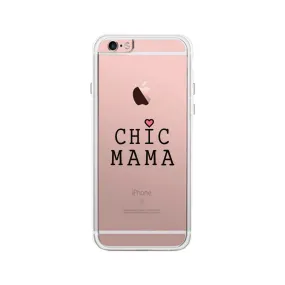 Chic Mama Clear Phone Case Lovely Design Gifts For Mothers Day