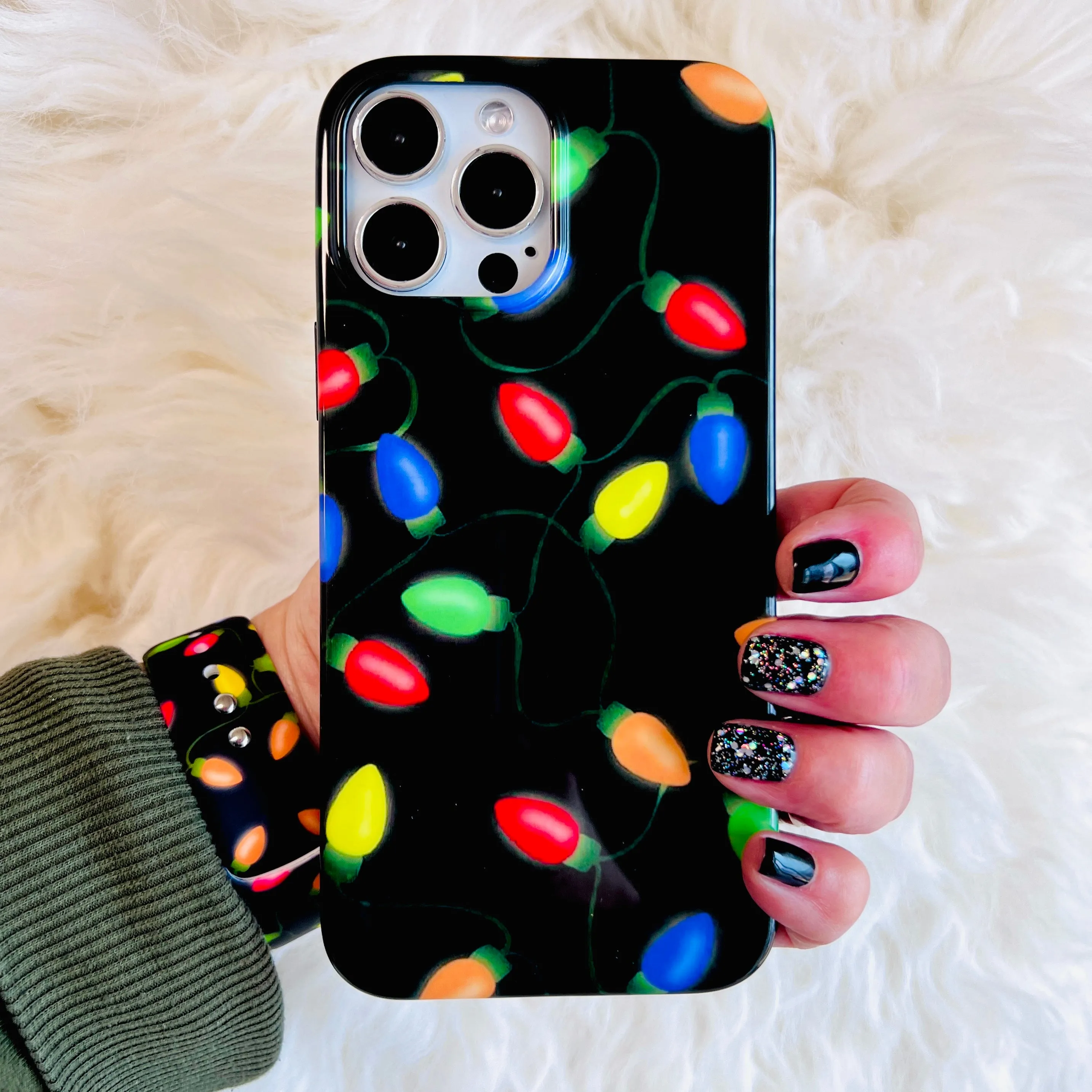 Christmas Lights Phone Case For iPhone