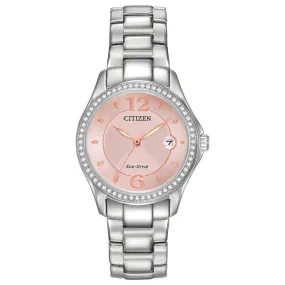 CITIZEN Eco-Drive Dress/Classic Eco Crystal Eco Ladies Stainless Steel